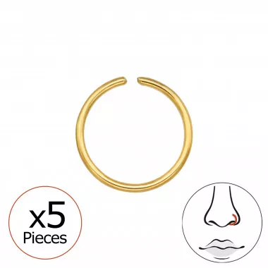0.8Mm 20G Seamless Rings - Titanium Titanium Nose Jewelry SD48942