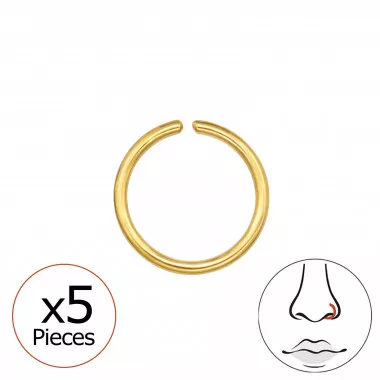 0.8Mm 20G Seamless Rings - Titanium Titanium Nose Jewelry SD48944